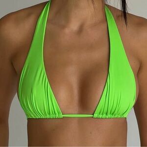 For picture only white  Halter Bikini Top - Women Swim
